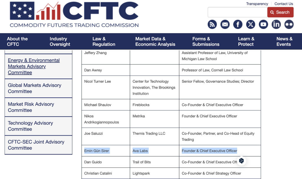 CFTC Teknoloji Danışma Komitesi