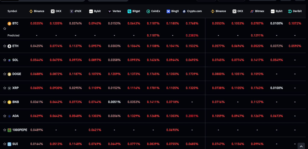 Bitcoin düşüşü öncesi fonlama oranları